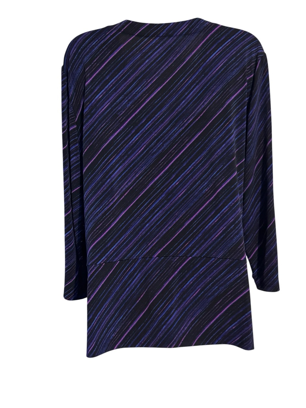 NWT Ellen Tracy Draped Surplice Top  Mock Wrap LARGE      Bin#14 - Picture 5 of 10